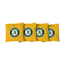 Oakland Athletics Yellow Cornhole Bags
