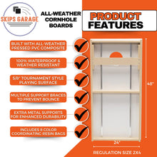 cvc all-weather cornhole specs
