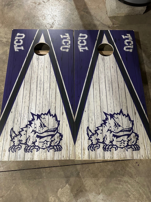 Scratch & Dent - TCU Horned Frogs Cornhole Boards