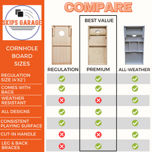 skptgt cornhole size comparison
