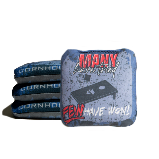 Many Have Tried Blue Cornhole Bags