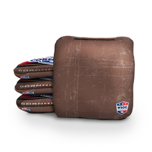 Simple Brown Cornhole Bags
