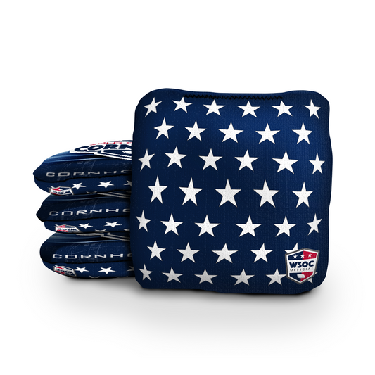 Patriotic Stars Cornhole Bags