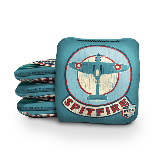 Spitfire Blue Cornhole Bags