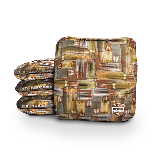 Ammo Camo Brown Cornhole Bags