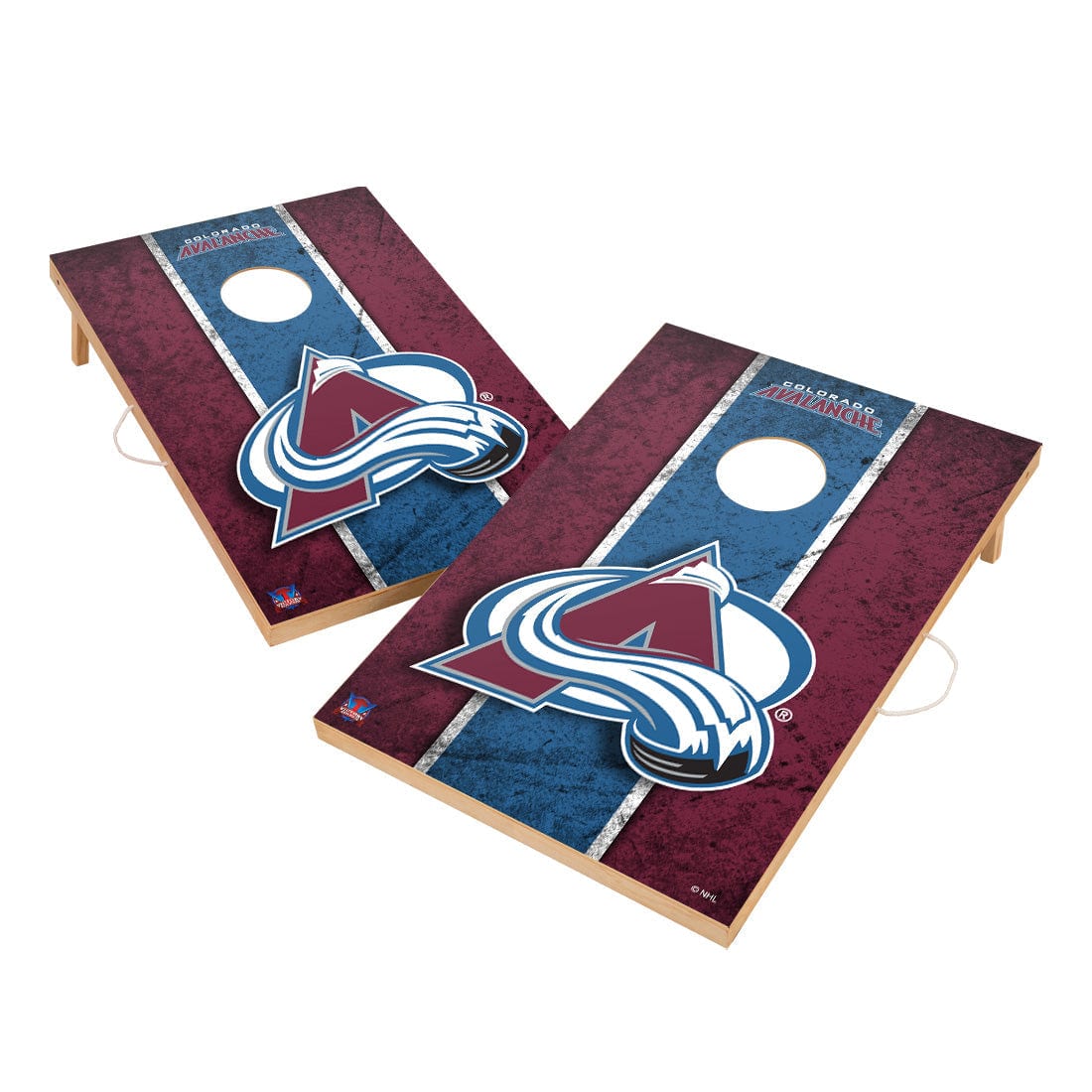 Vintage Colorado Avalanche Solid Wood 2x3 Cornhole Set