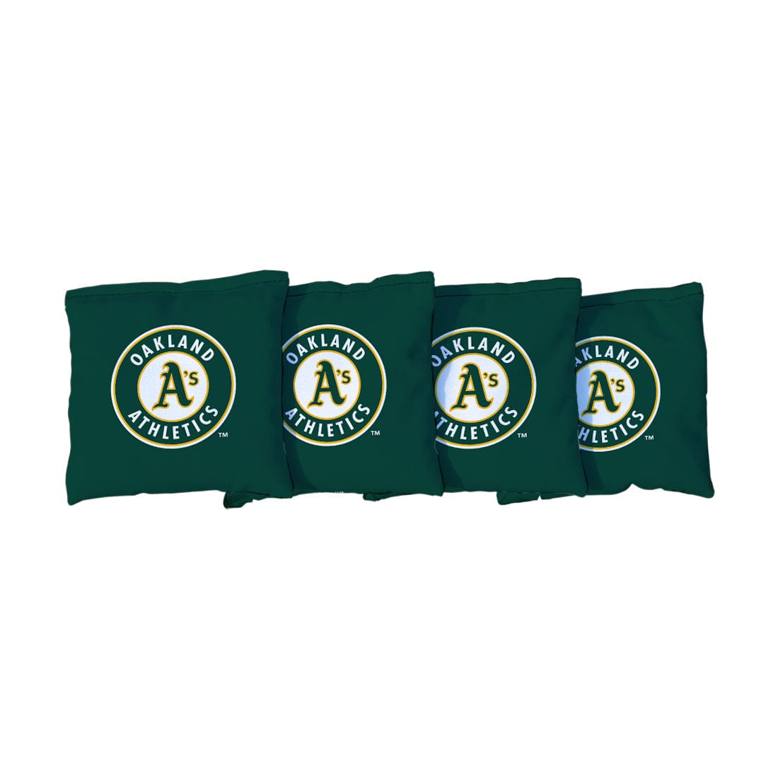 Oakland Athletics Green Cornhole Bags