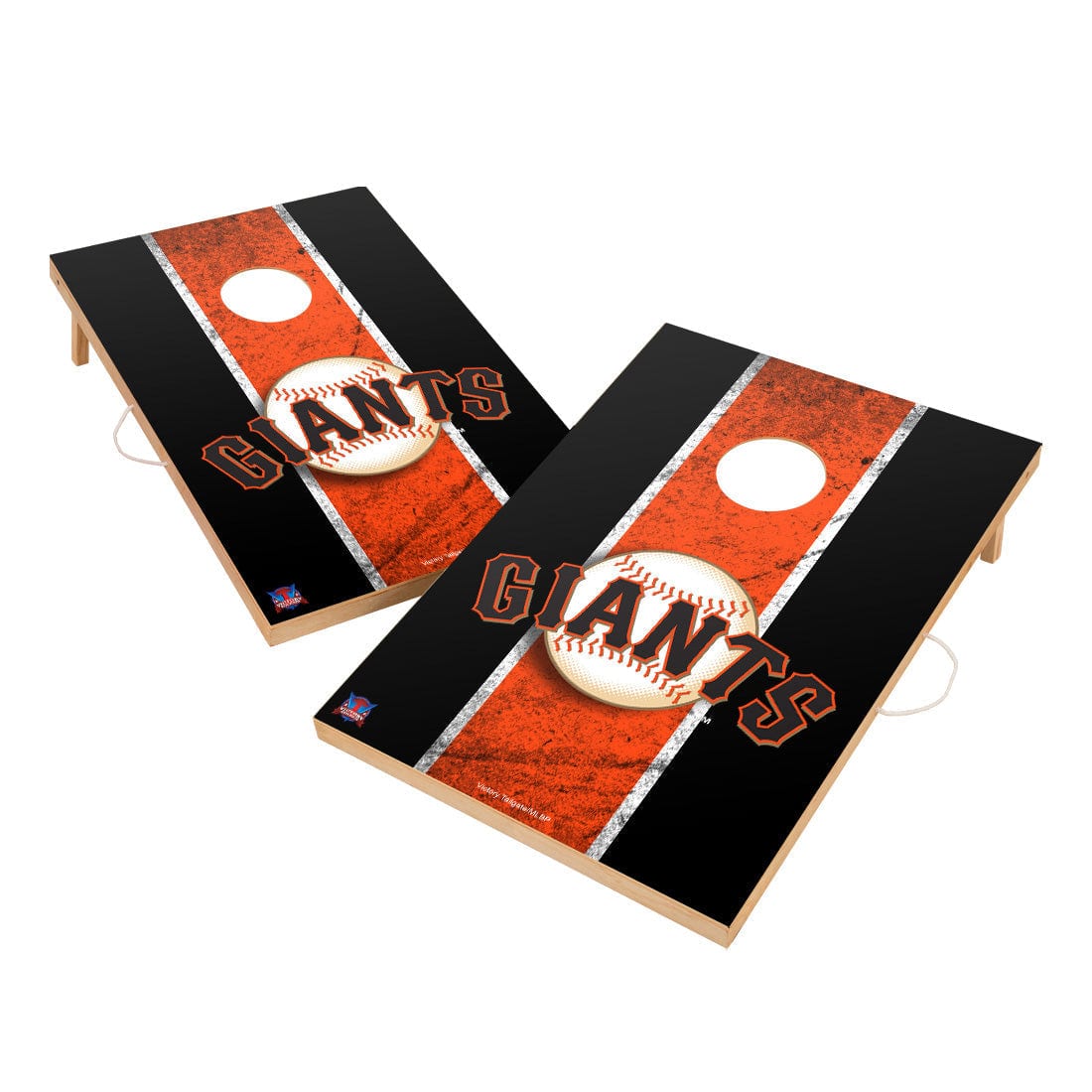 Vintage San Francisco Giants Solid Wood 2x3 Cornhole Set