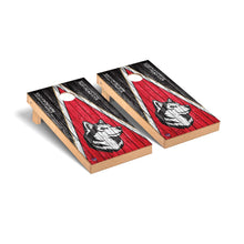 Northeastern NU Huskies Cornhole Board Set - Triangle Weathered Version
