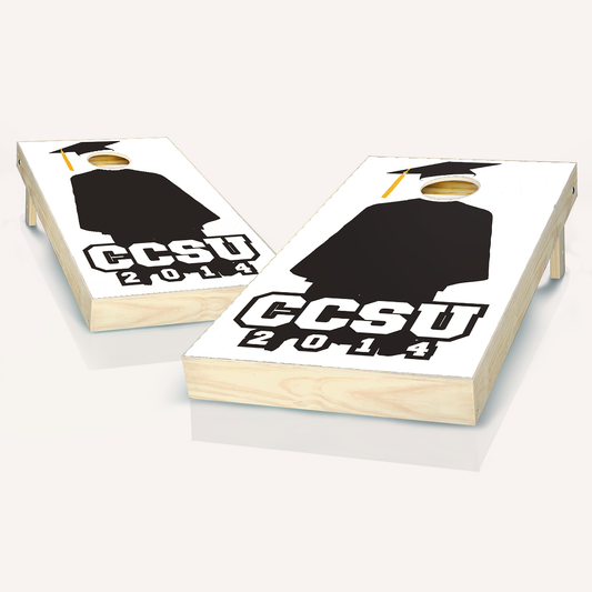 Cap & Gown Graduation Cornhole Boards