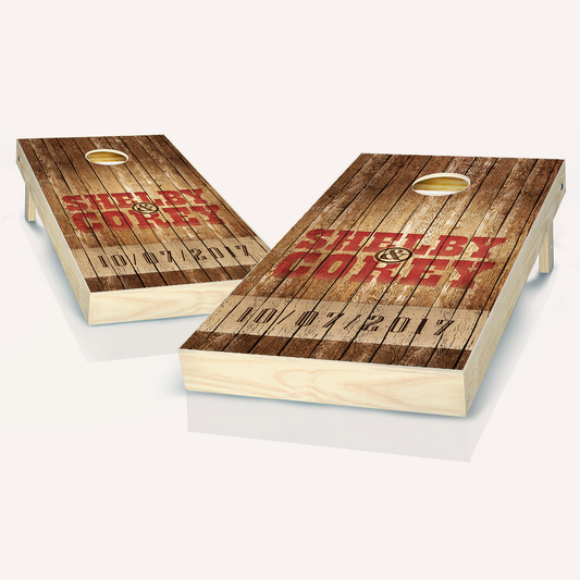 Country Rustic Wedding Cornhole Boards