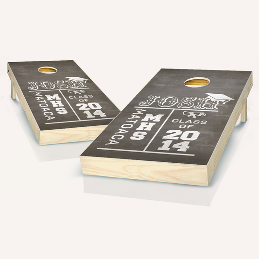 Chalk Board Graduation Cornhole Boards