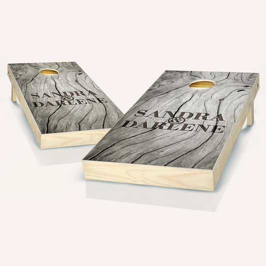 Sophisticated Wood Wedding Cornhole Boards