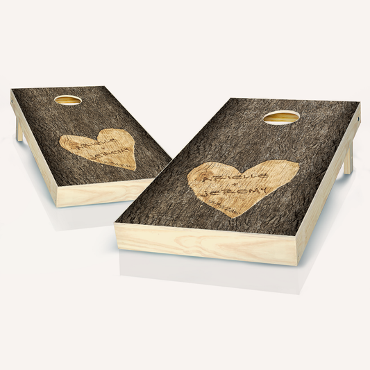 Wedding Tree Carved Cornhole Boards