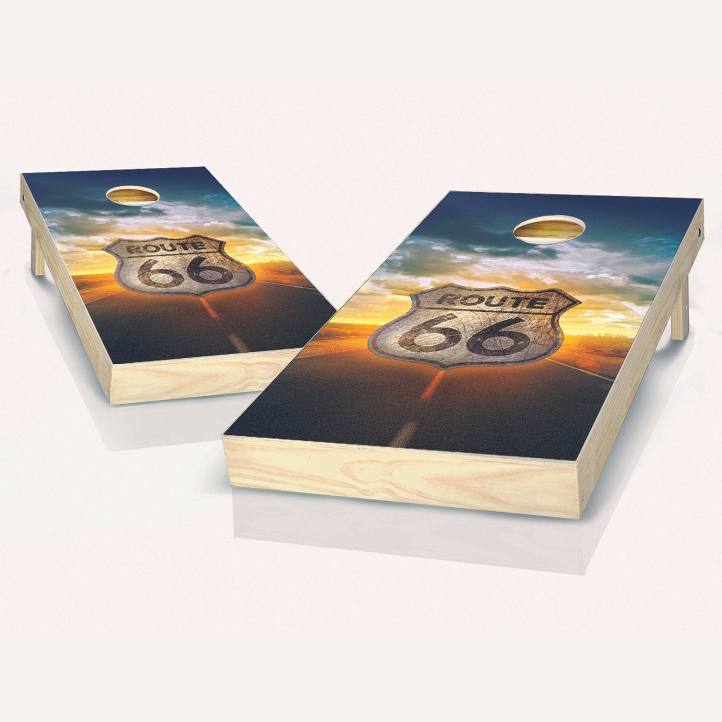 Route 66 Cornhole Boards