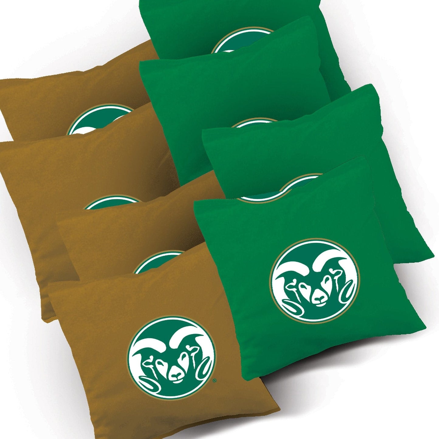 Colorado State Swoosh team logo corn hole bags