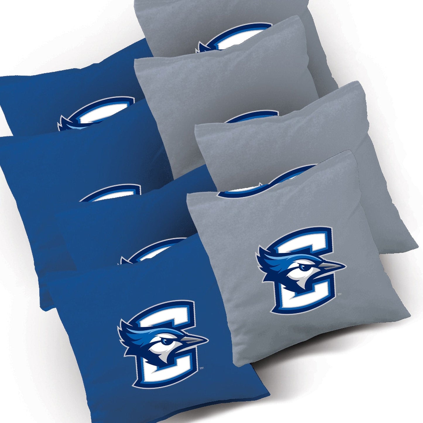 Creighton Jersey team logo corn hole bags