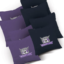 Weber State Smoke team logo corn hole bags
