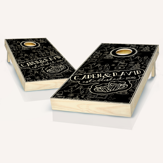 Micro Brewery Wedding Cornhole Boards