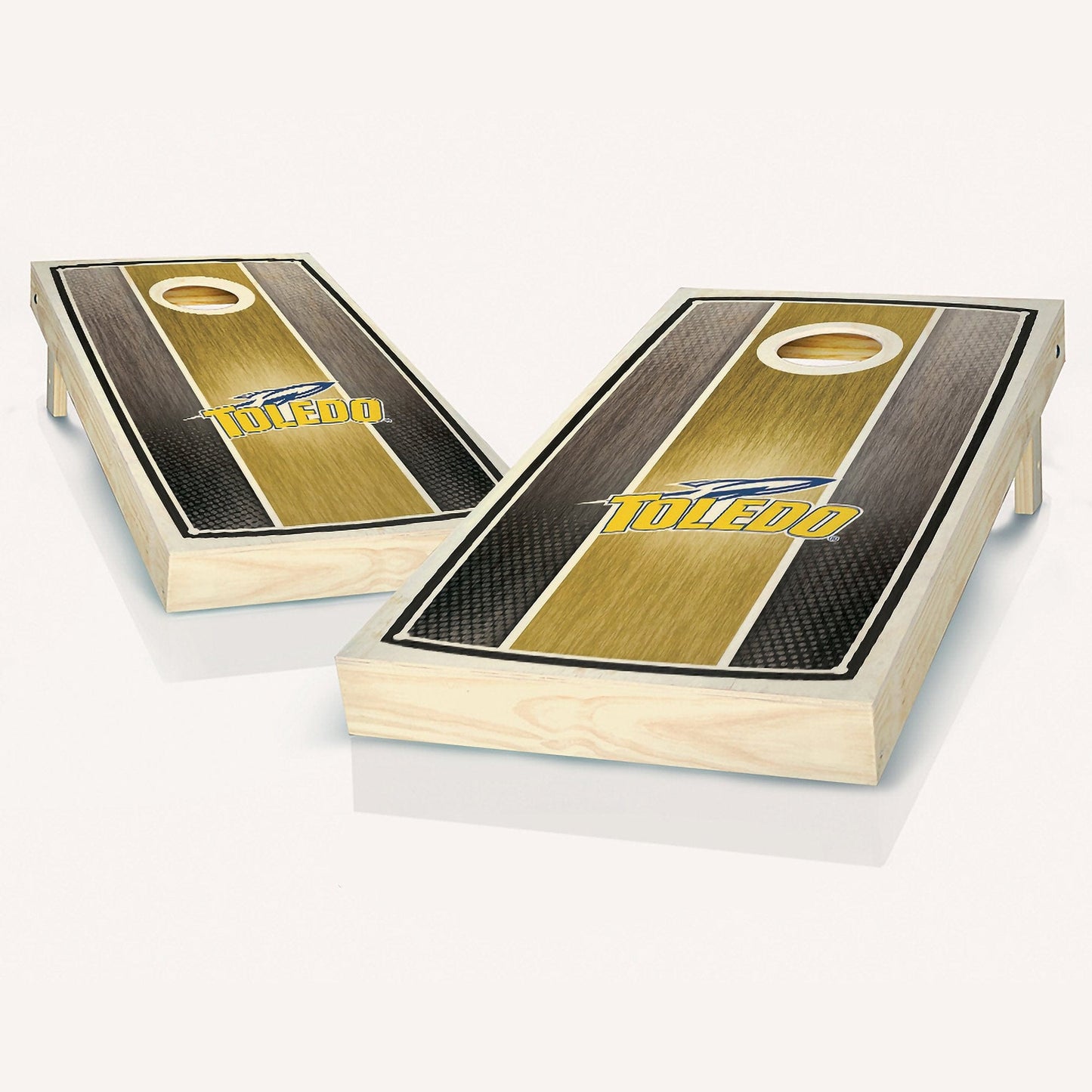 Toledo Stained Striped Cornhole Boards