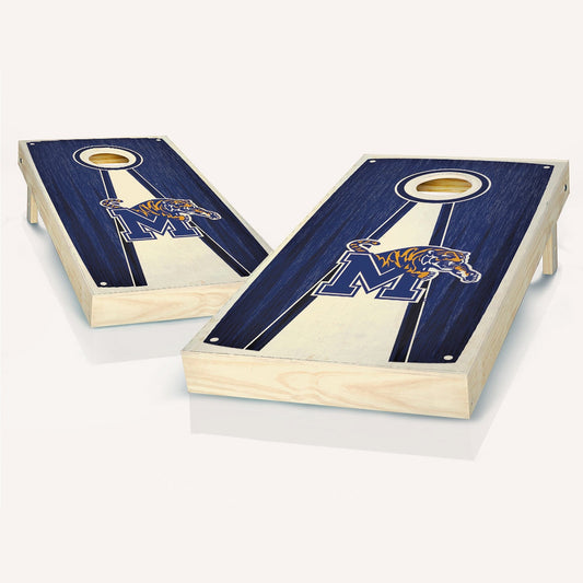 Memphis Tigers Stained Pyramid Cornhole Boards