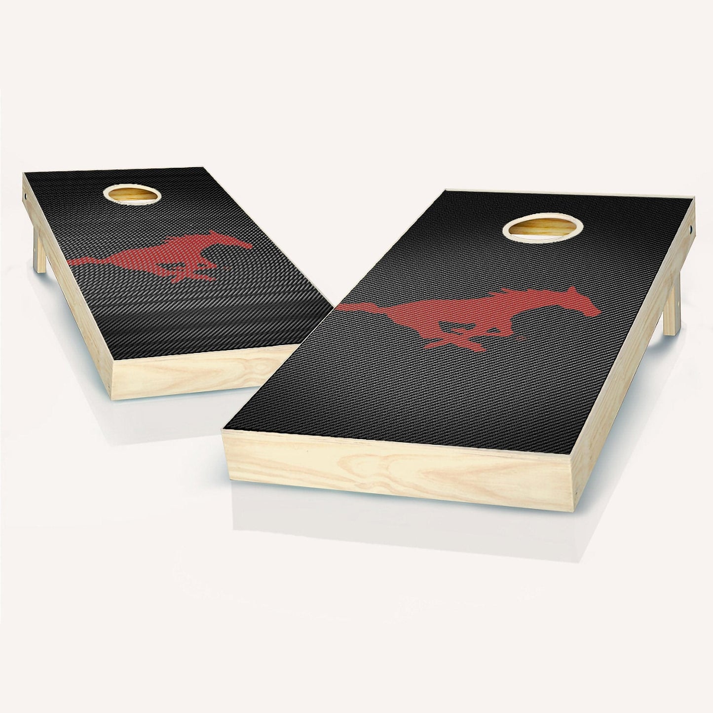 SMU Mustangs Slanted Cornhole Boards