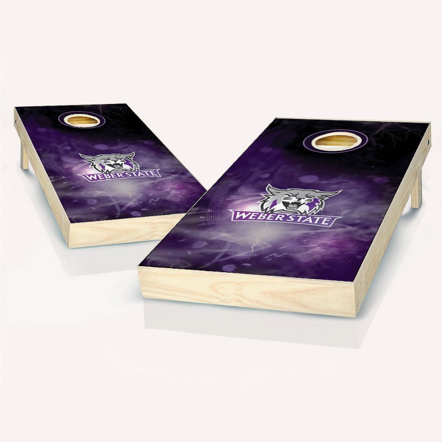 Weber State Smoke Cornhole Boards