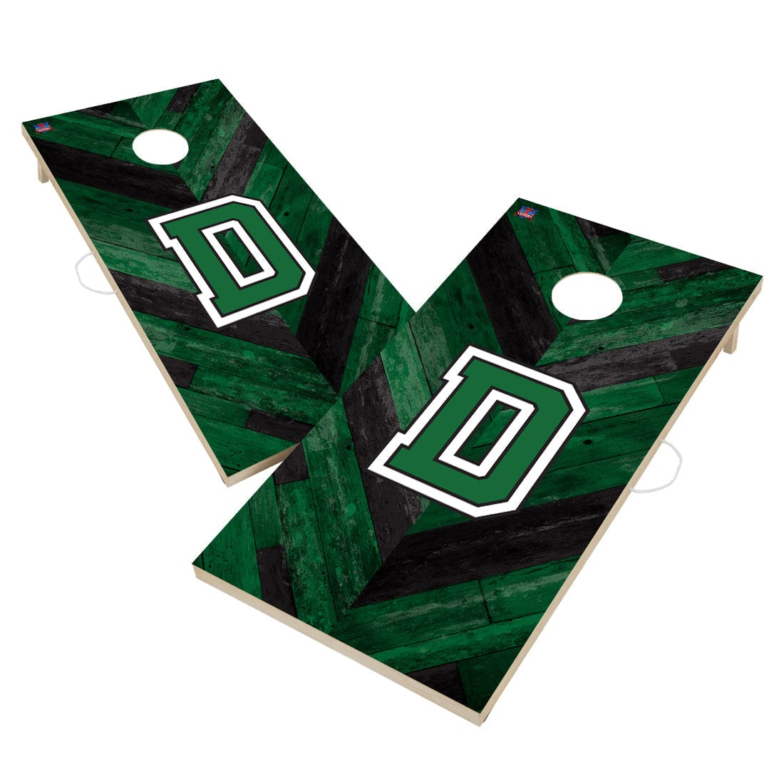 Dartmouth College Big Green Cornhole Board Set - Herringbone Design