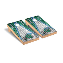 Tulane Green Wave Cornhole Board Set - Triangle Weathered Version
