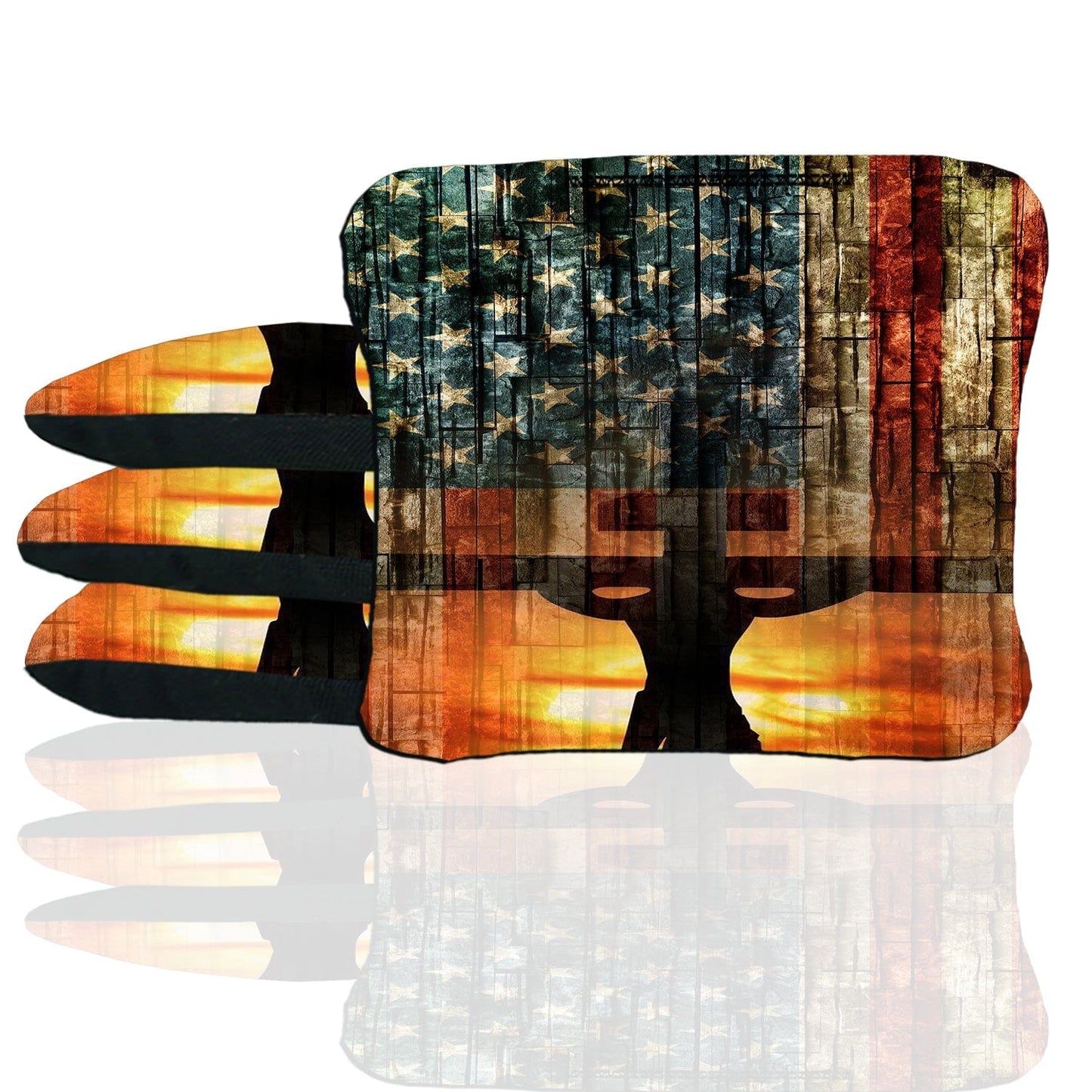 American Flag Cross Cornhole Bags