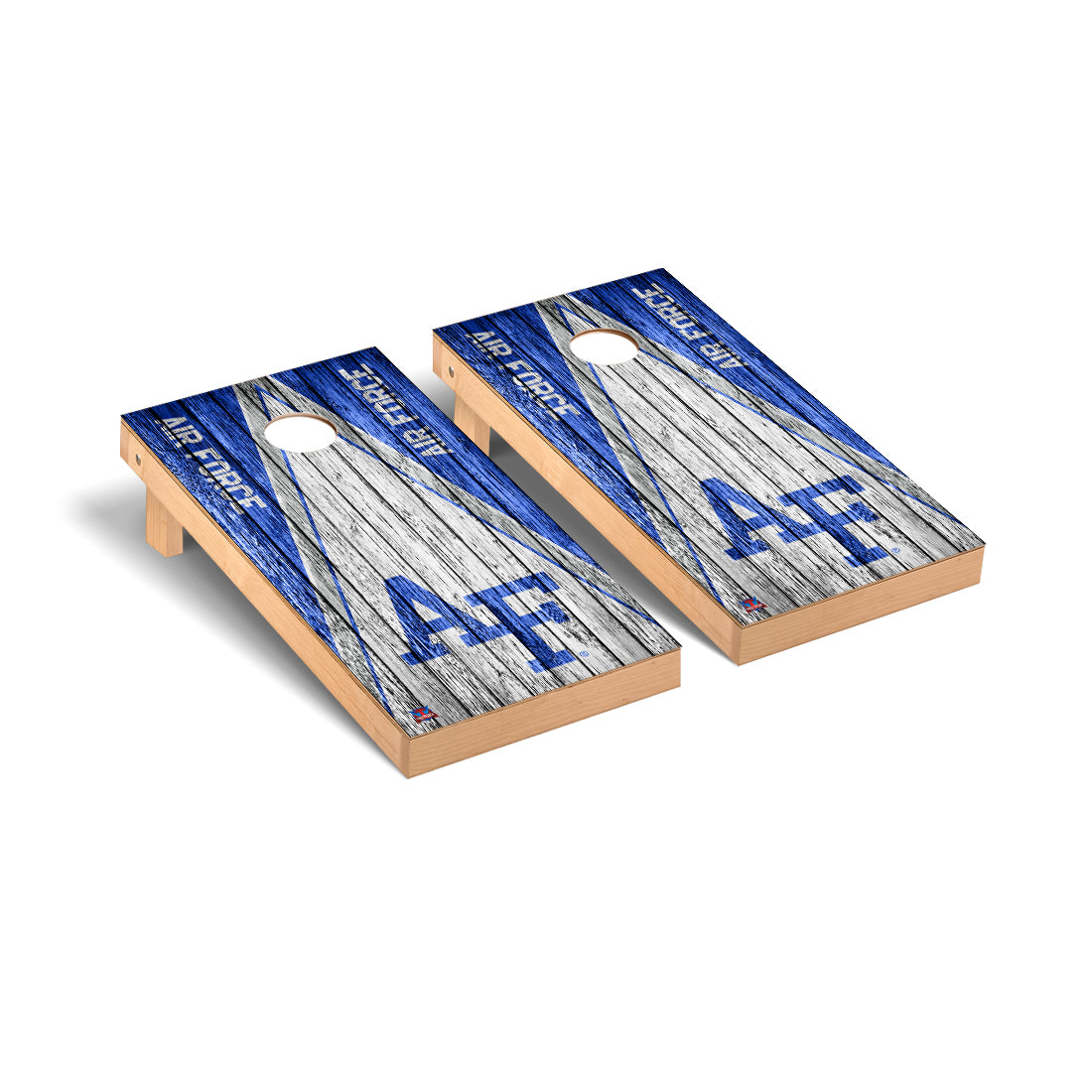 Air Force Academy Falcons Cornhole Board Set - Triangle Weathered Version