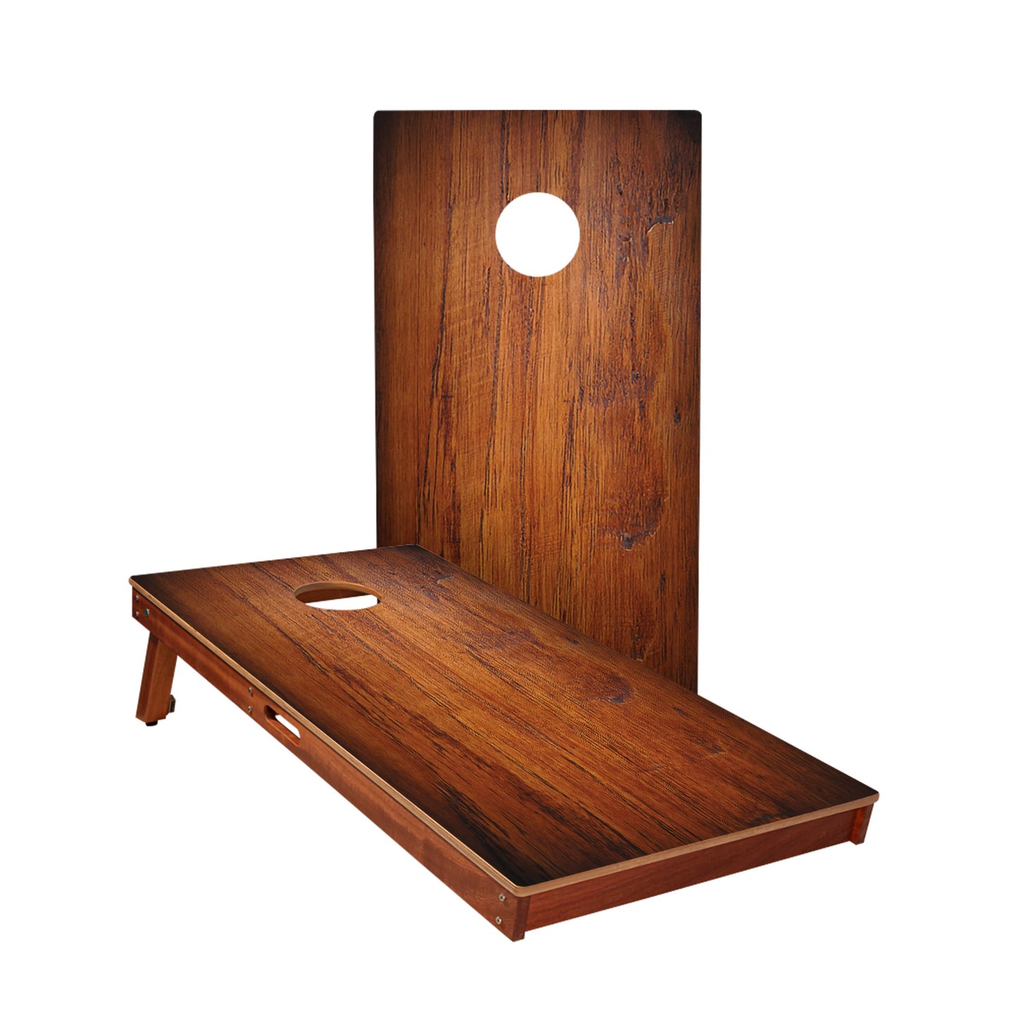 Dark Panel Wood Cornhole Boards