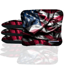 Wavy American Flag #2 Cornhole Bags
