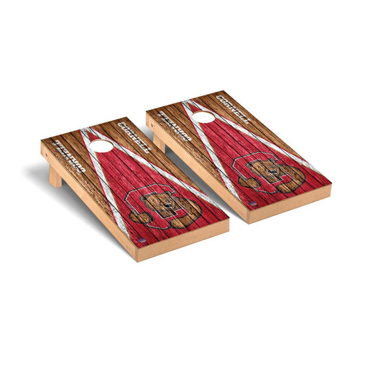 Cornell Big Red Cornhole Board Set - Triangle Weathered Version