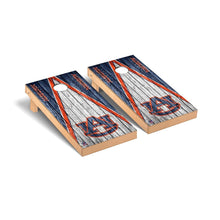 Auburn Tigers Cornhole Board Set - Triangle Weathered Version
