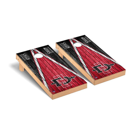 San Diego State University SDSU Aztecs Cornhole Board Set - Triangle Weathered Version