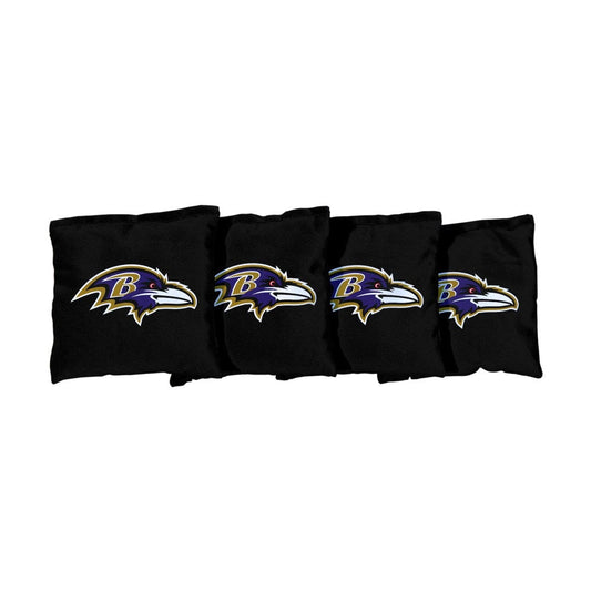 Baltimore Ravens NFL Football Black Cornhole Bags