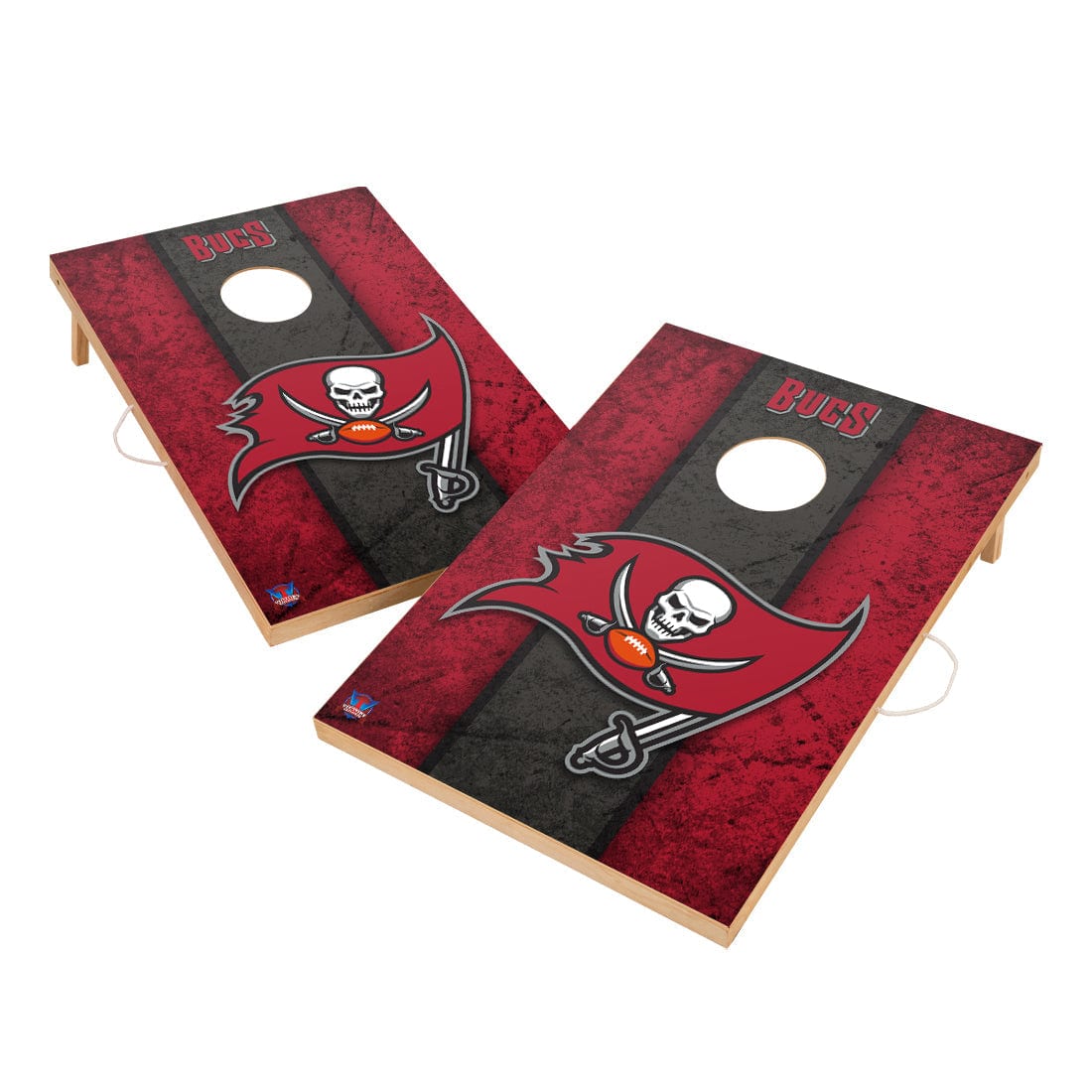 Vintage Tampa Bay Buccaneers NFL Solid Wood 2x3 Cornhole Set