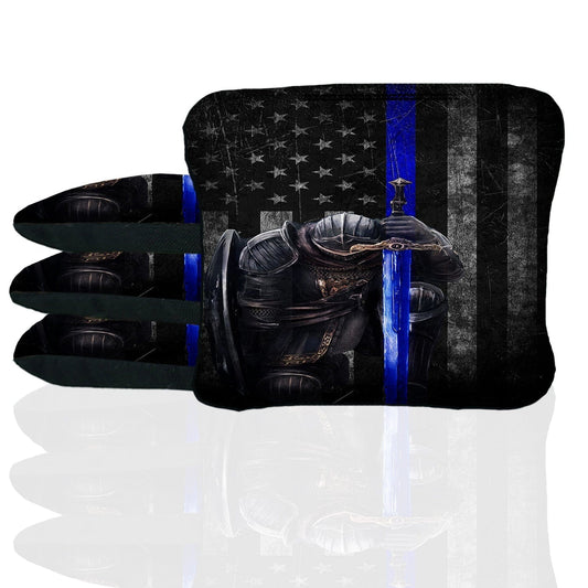 Blue Line Knight Stick & Slide Cornhole Bags