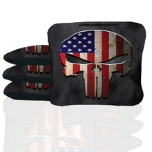 American Flag Punisher Skull Cornhole Bags
