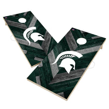 Michigan State University Spartans Cornhole Board Set - Herringbone Design
