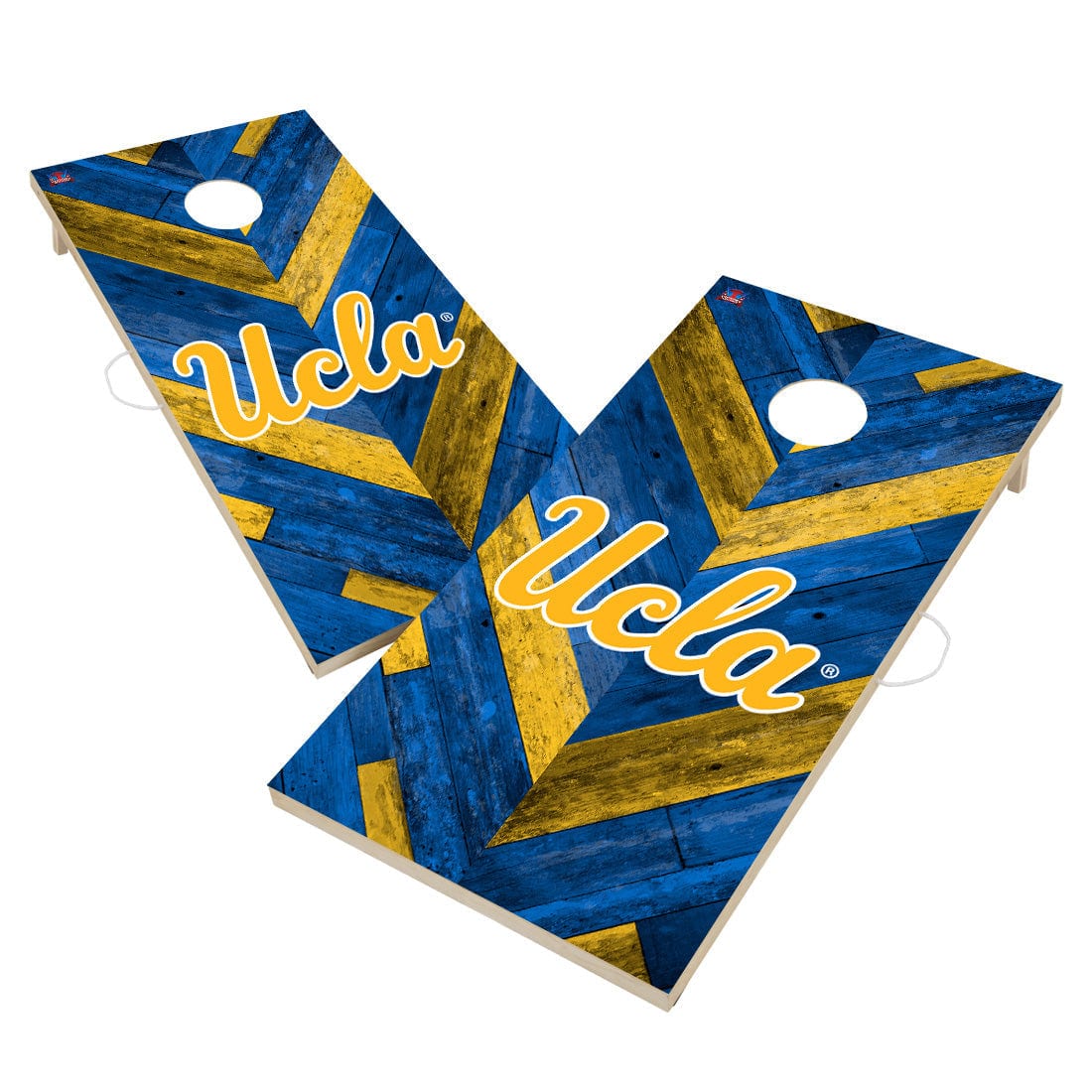 University of California Los Angeles Bruins Cornhole Board Set - Herringbone Design