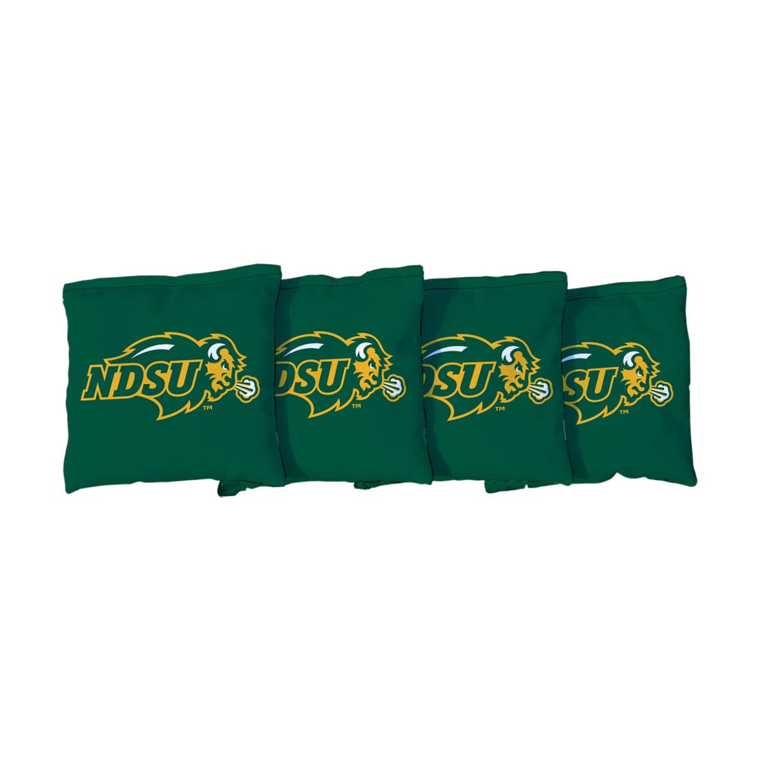 North Dakota State Green Cornhole Bags