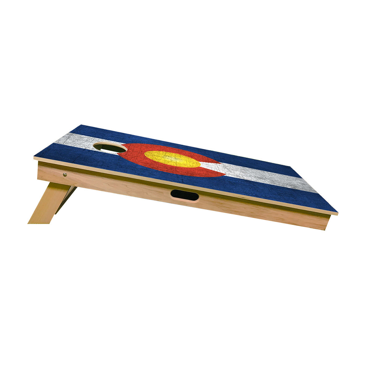 cornhole side view