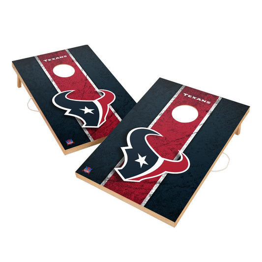 Vintage Houston Texans NFL Solid Wood 2x3 Cornhole Set