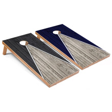 Dark Grey and Navy Pyramid All-Weather Cornhole Set
