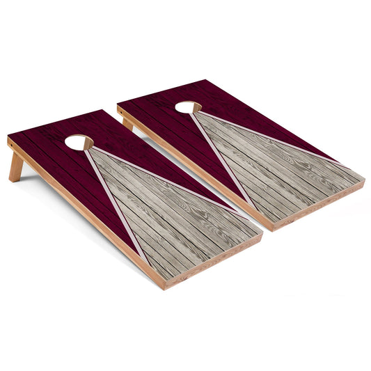 Maroon Pyramid All-Weather Cornhole Set