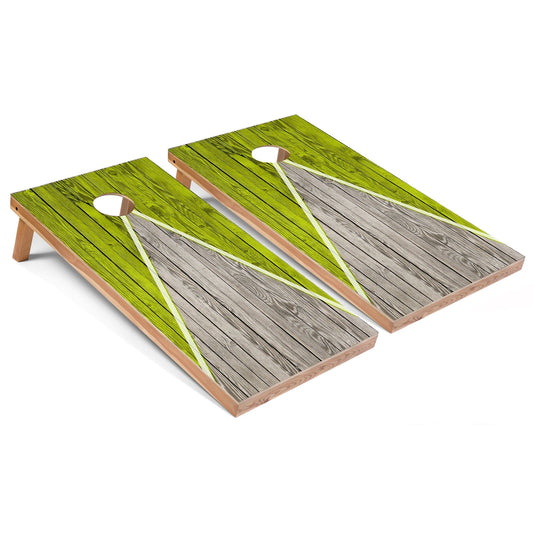 Lime Green Pyramid All-Weather Cornhole Set