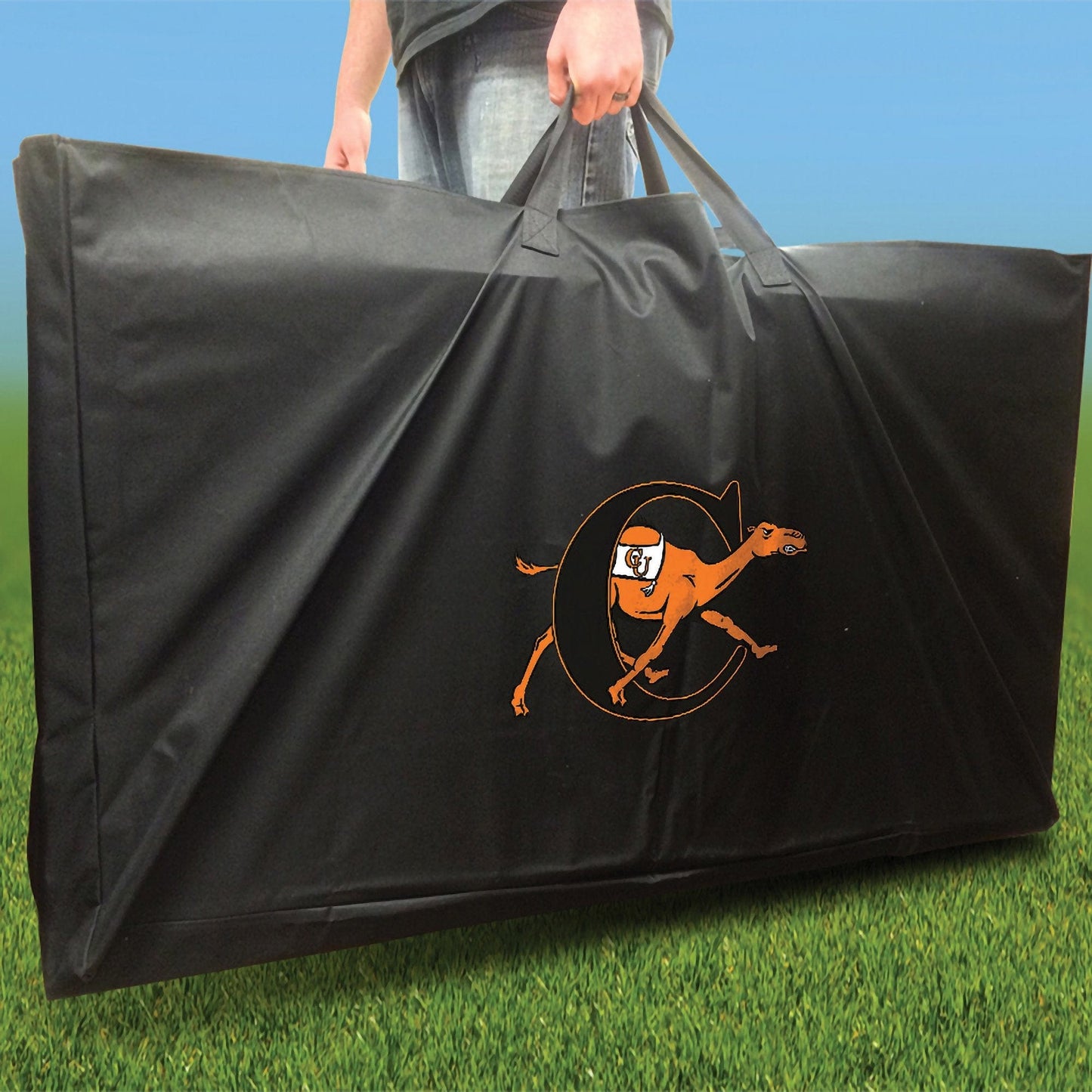 Campbell Swoosh team logo carrying case