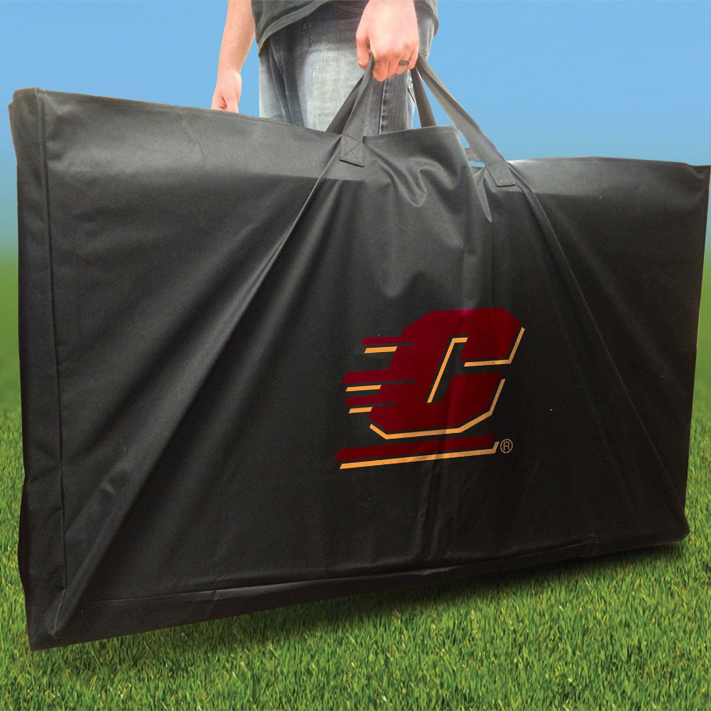 Central Michigan Chippewas Slanted team logo carry case
